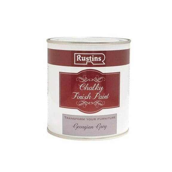 Rustins - Chalky Finish Paint Georgian Grey 500ml