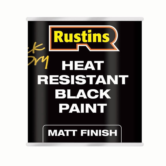 Rustins Quick Dry Heat Resistant Black Paint Matt Finish 500ml