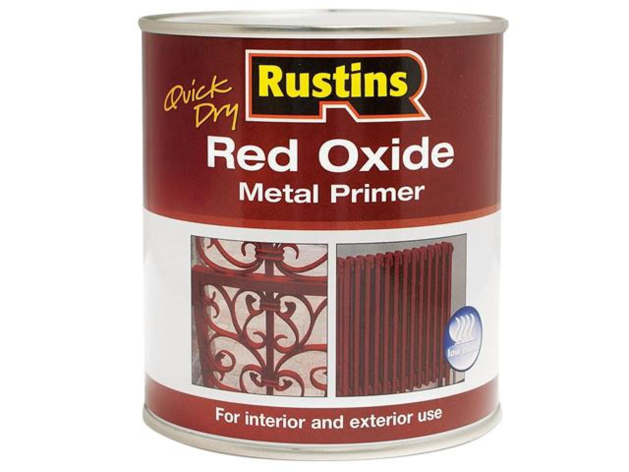 Rustins - Quick Dry Red Oxide Metal Primer 500ml