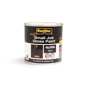 Rustins Quick Dry Small Job Paint Gloss Black 250ml