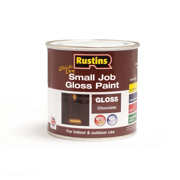 Rustins Quick Dry Small Job Paint Gloss Chocolate 250ml