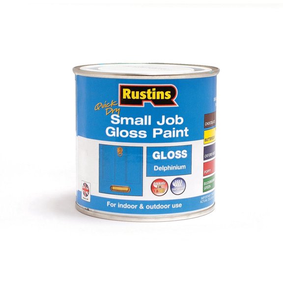 Rustins Quick Dry Small Job Paint Gloss Delphinium 250ml