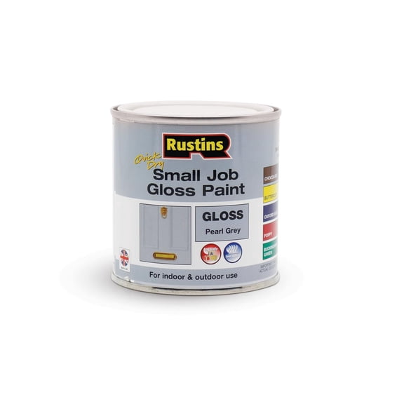 Rustins Quick Dry Small Job Paint Gloss Pearl Grey 250ml