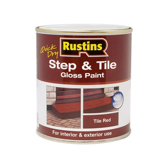 Rustins - Quick Dry Step & Tile Paint Gloss Red 250ml