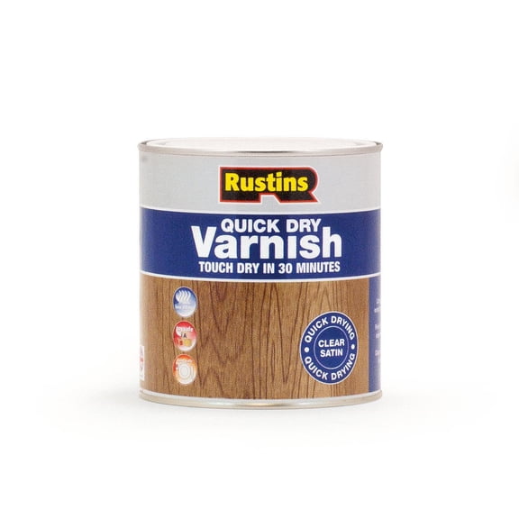 Rustins Quick Dry Varnish Clear Satin 1L
