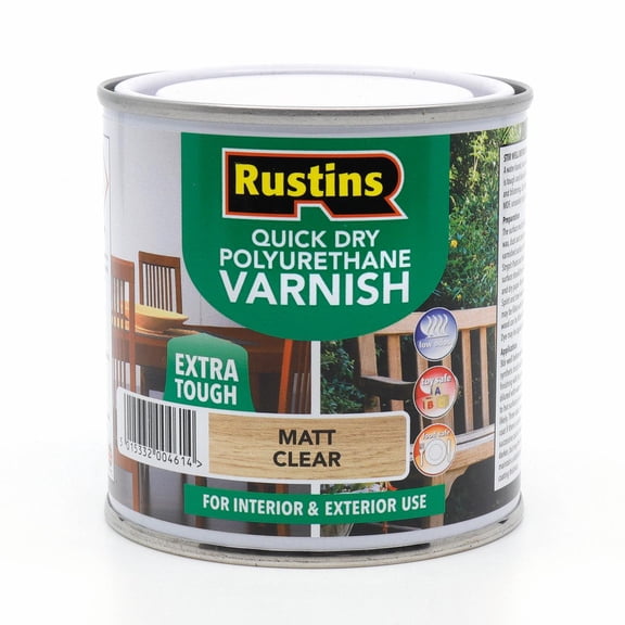 Rustins Quick Drying Polyurethane Varnish Matte Clear 250ml