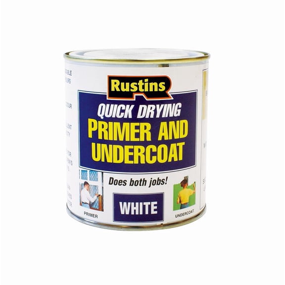 Rustins Quick Drying Primer And Undercoat White 500ml