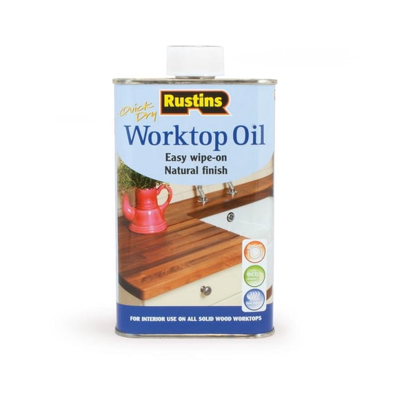 Rustins Quick Dry Worktop Oil Natural Finish 500ml