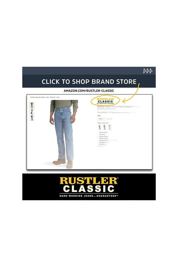 Classic Men's Big & Tall Classic, Medium Stonewash, Size 48W x 30L