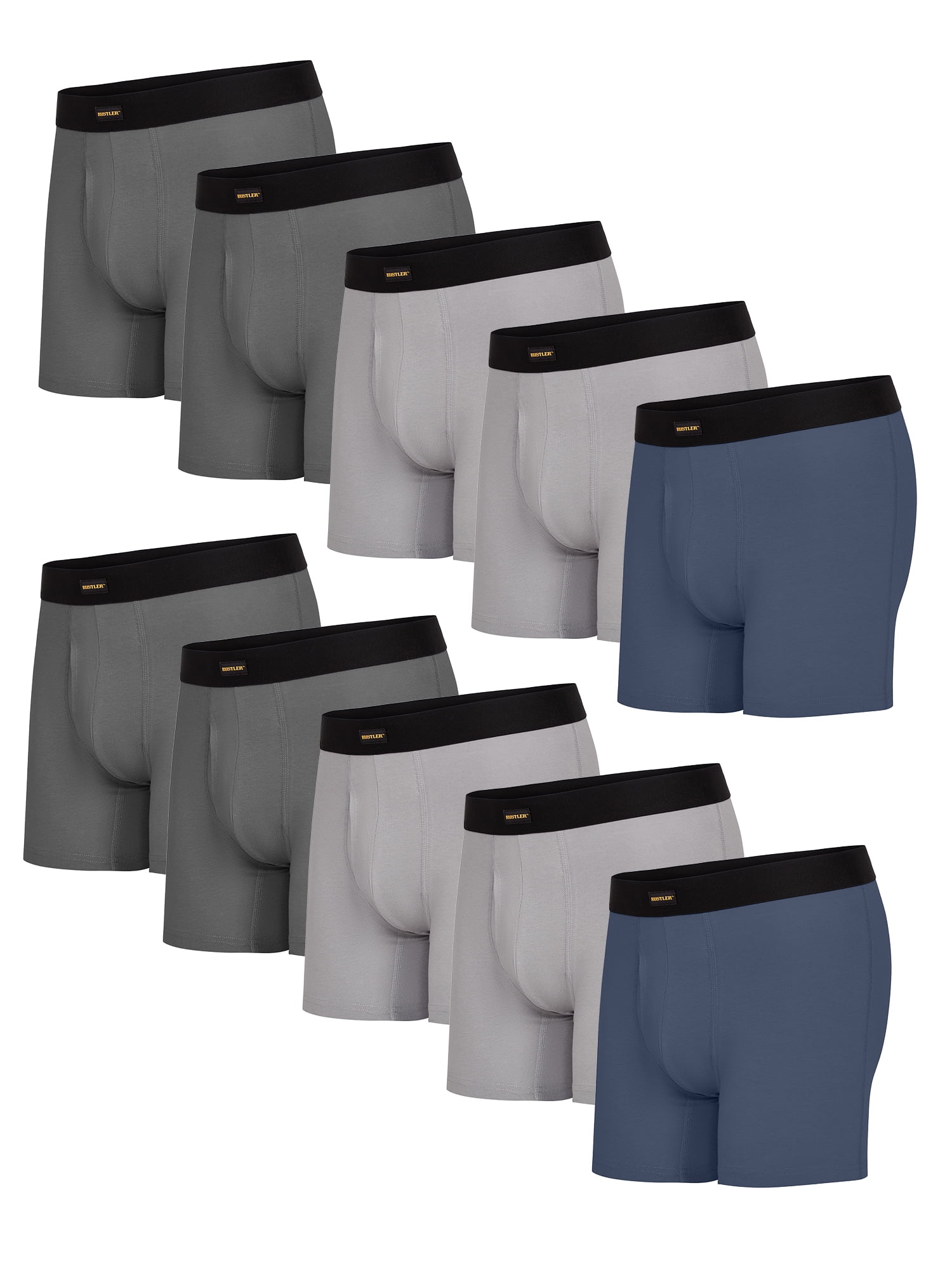 Brandclub - Rustler Everyday Comfort Boxer Briefs for Men, 2XL ...