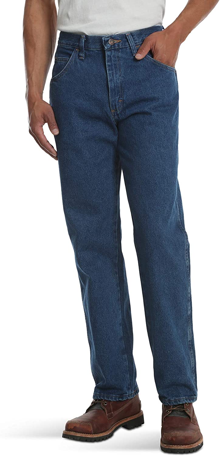 Dickies Jeans Da Falegname Uomo Straight Fit - Anatra Leggera - 100% Cotone - Timber 32W X 34L