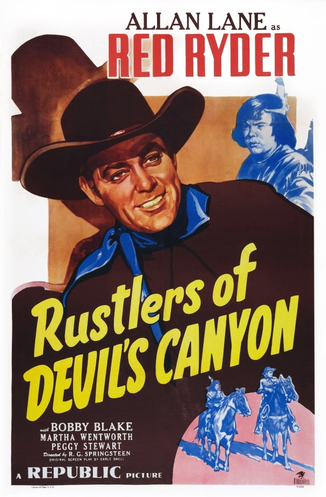 Rustlers Of DevilS Canyon U Canvas Art - (24 x 36)