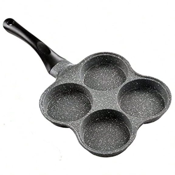 Rustless Egg Frying Pan 4Cup Nonstick Easy Clean Egg Cooker Omelet Pan For Breakfast Swedish Pancake Plett Crepe Pan Gas Stove and Other Stoves Cookware