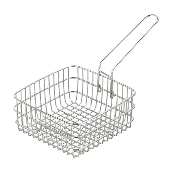 Rustless Square Frying Basket Developed for Brittle Preparation Highlighting Oil Drain and Low Maintenance