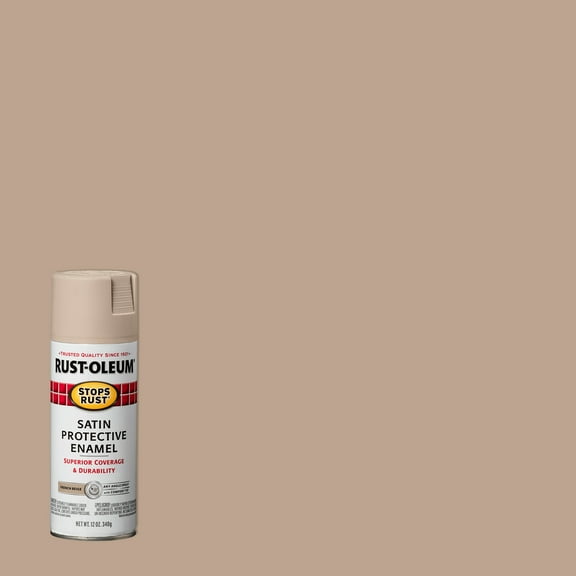 Rustoleum 276271 12 Oz French Beige Satin Enamel Spray Paint Pack of 6
