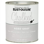 Rust-Oleum 285143 Ultra Matte Interior Chalked Paint 30 oz, Aged Gray