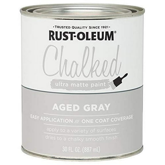 Rustoleum 285143 30 Oz Aged Gray Chalked Ultra Matte Paint