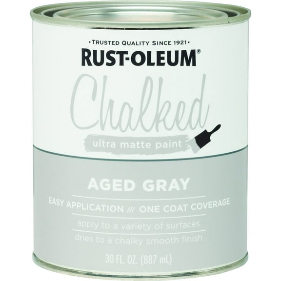 Rustoleum 285143 30 Oz Aged Gray Chalked Ultra Matte Paint