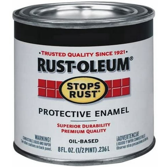 Rust-Oleum Protective Enamel Paint - Oil-Based, Smoke Gray - .50 Pint