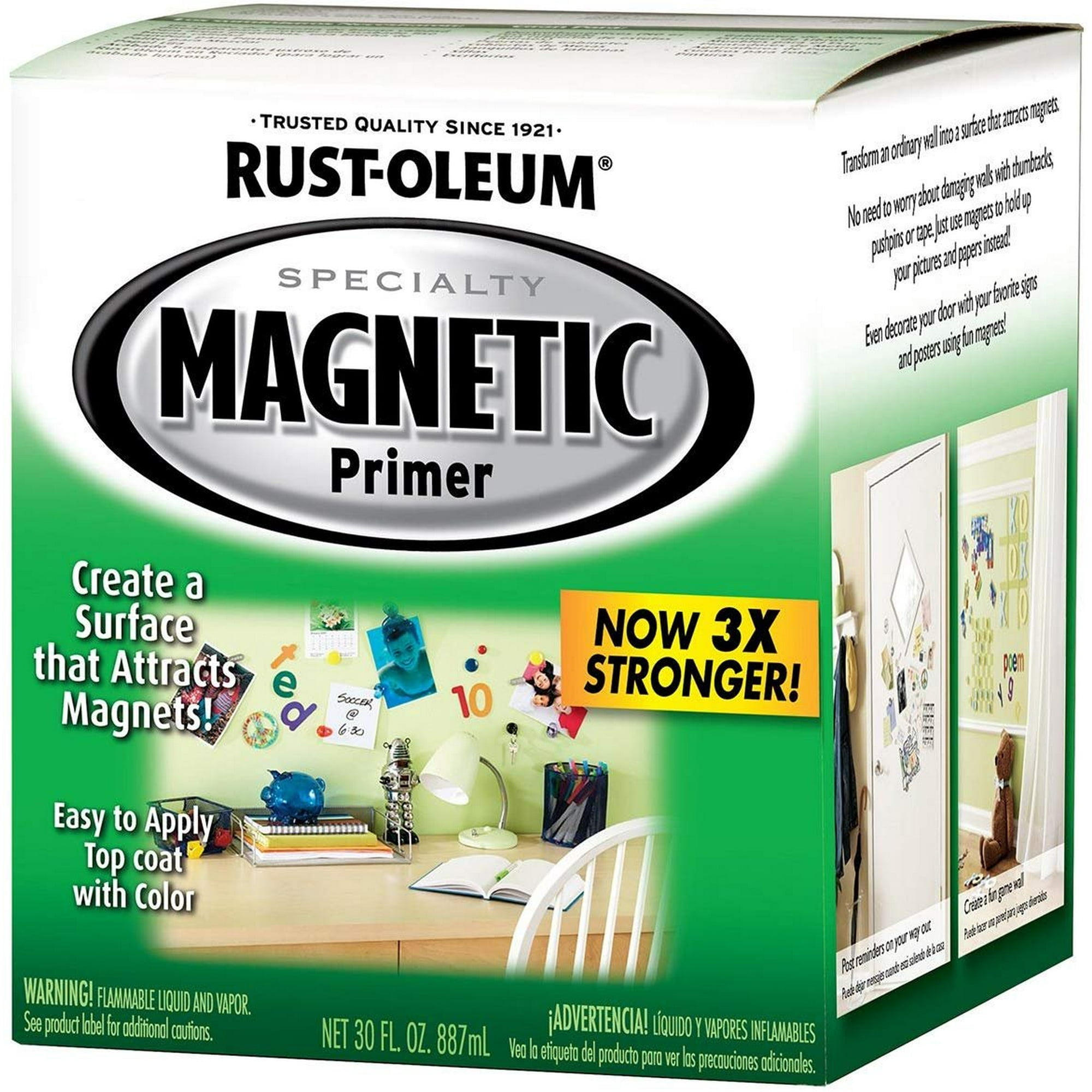 Rust-Oleum Specialty Magnetic Latex Primer - Gray - 1 Qt