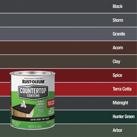Rust-Oleum Specialty Countertop Coating - Washable, Latex-Based, Satin Finish - 2 Pack, 29 oz