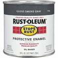 thumbnail image 1 of Rustoleum Stops Rust 7786 730 1/2 Pint Smoke Gray Protective Enamel Oil Base Paint, 1 of 1