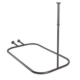 Buoluty Clawfoot Tub Shower Caddy(Shower Rod Not Included),Clawfoot Tub  Accessories,Tub Caddy,SUS304 Stainless Steel Shower Shelves,Clawfoot Tub  Soap