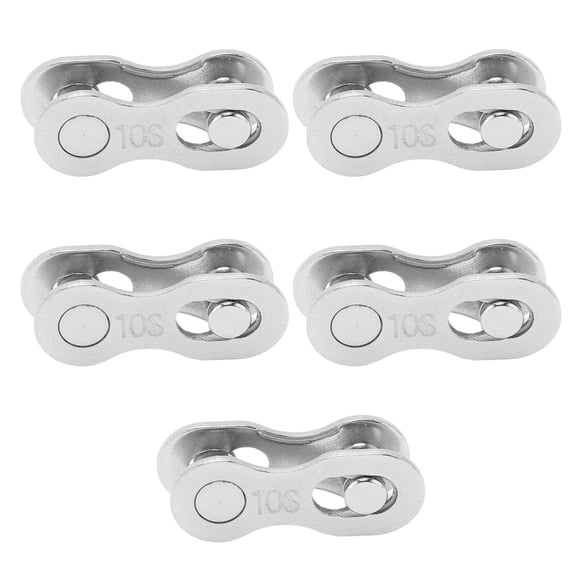 Rustproof Bicycle Chain Links, 5 Pairs, Portable, Quick Release Design for Bike Maintenance