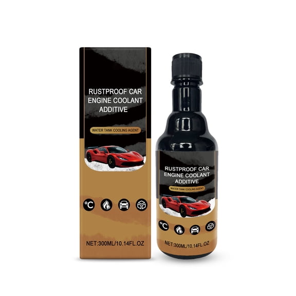 Rustproof Car Engine Coolant Additive 10 FL OZ, Auto Cooling System Protectant for Heat Dissipation, Leak Repair & System Maintenance