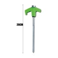 thumbnail image 1 of Rustproof Durable Heavy Duty Screw in Rotating Threaded Ground Nail Tent Stakes Tent Pegs Ground Anchors GREEN 20CM, 1 of 8