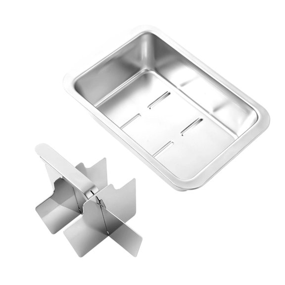 Rustproof Fast Release Stainless Steel Ice Cubes Mold For Party Drink 6-Cavity Ice Making Mold with Handle