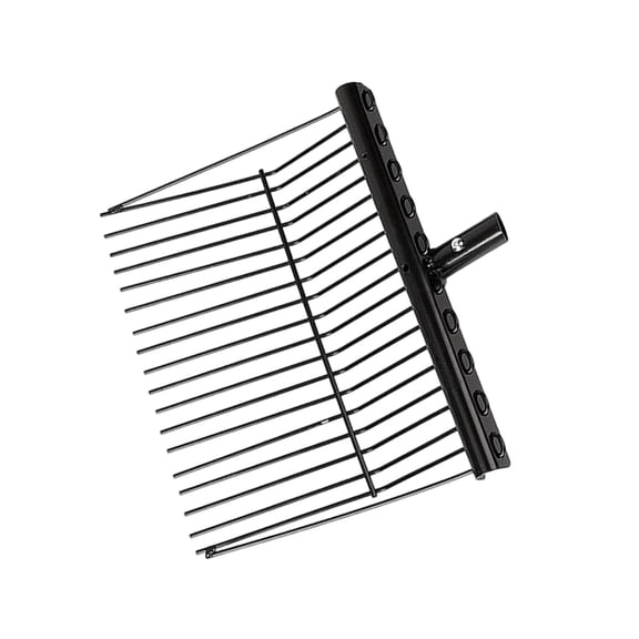 Rustproof Heavy Duty Hay Pitches Fork Strong Construction Metal Horse Manures Rakes For Long Terms Performances Enduring