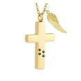 thumbnail image 1 of Rustproof Metal Cremation Jewelry Crossed Necklace For Keep Pet Ashes Safely, 1 of 8