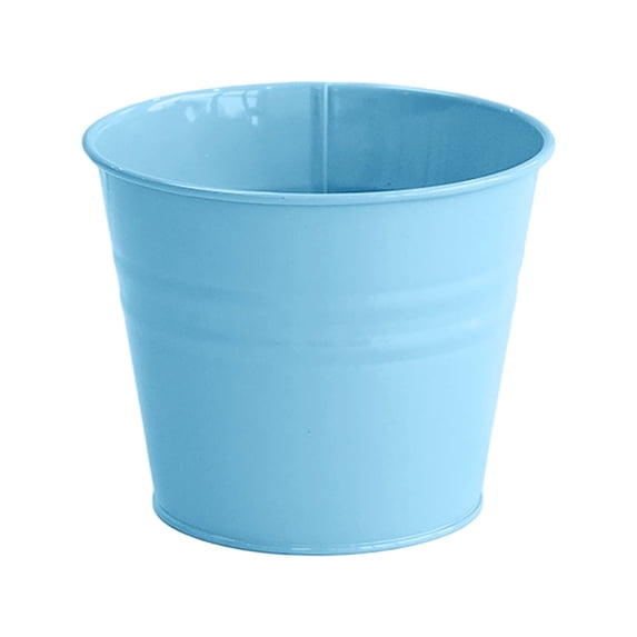 Rustproof Metal Pot with Holes Decorative Container for Indoor Outdoor Garden Herb Succulent Display