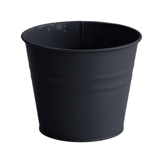 Rustproof Metal Pot with Holes Decorative Container for Indoor Outdoor Garden Herb Succulent Display