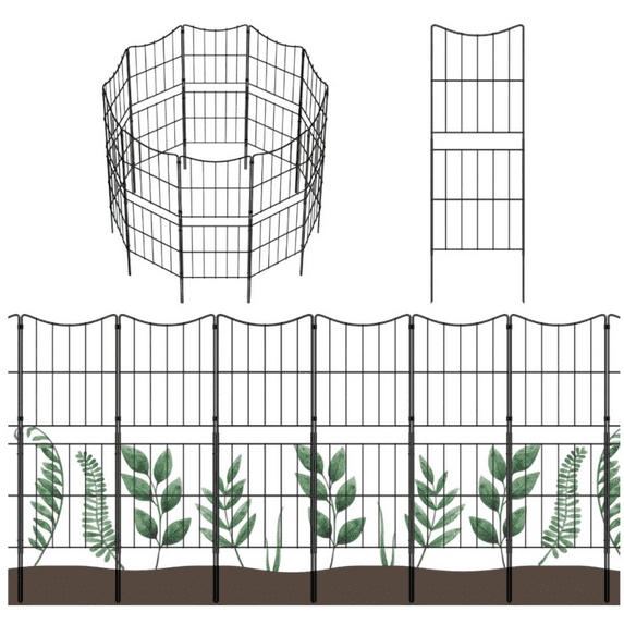 Rustproof Metal Wire Panel Border Animal Barrier for Dog, Flower Edging for Yard Landscape Patio Outdoor D r, Arc