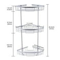 Rustproof No Drilling Bath Shelf Shower Corner Caddy Organizer for