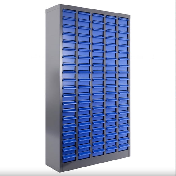 Rustproof Parts Cabinet, Bolt and Nut Tool Storage Cabinet for Workshops Garages Offices, Sturdy Nut and Bolt Organizer with Labeled Drawers and Removable Dividers