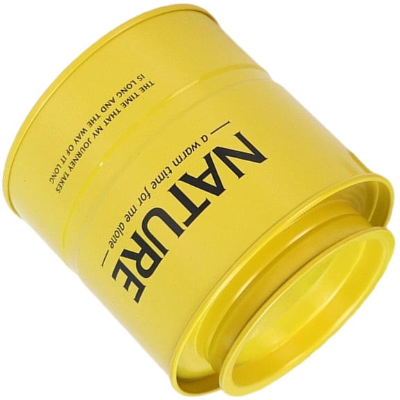 Rustproof Round Tin Coffee Storage Jar Sealing Compact Stackable for Kitchen Countertop Snacks