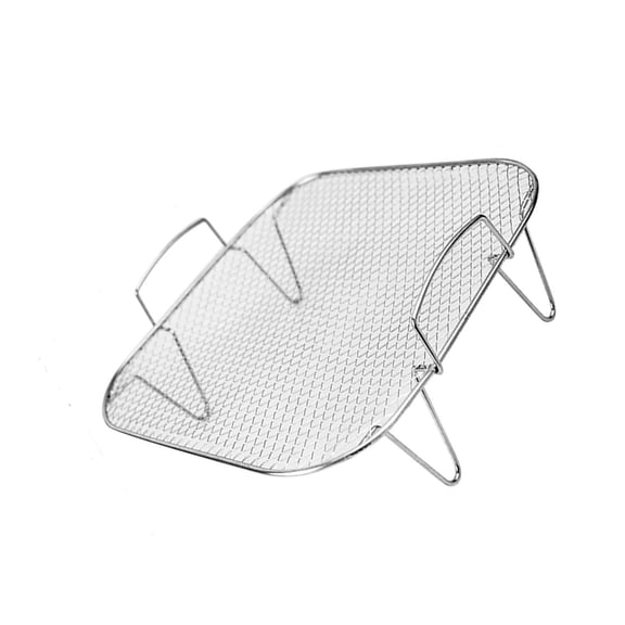 Rustproof Square Grills Grate For Air Fryers Stainless Steel Materials Grills Rack With Reinforced Grids