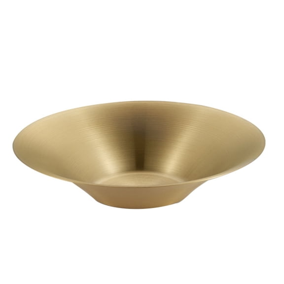 Rustproof Stainless Steel 27Cm Round Serving Bowl Snacks Dish Perfect For Fruits Salads Snacks And Party