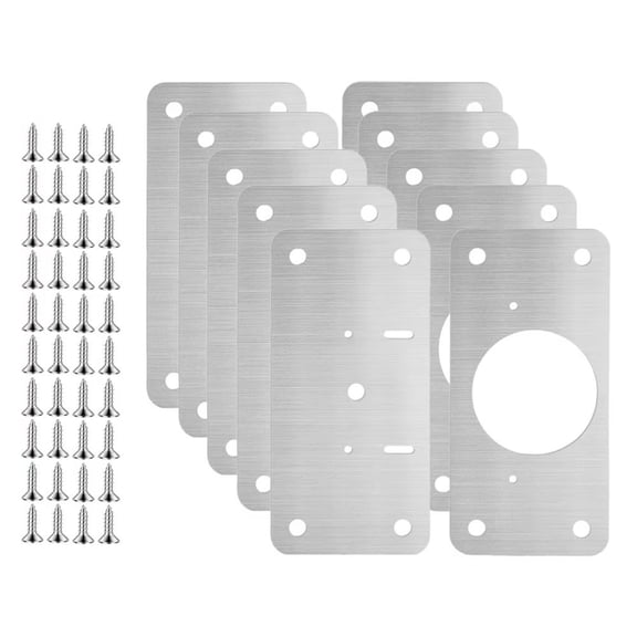 Rustproof Stainless Steel Door Hinge Repair Kits Suitable for Cabinet Doors Includes Screws and Tools Quick Installation