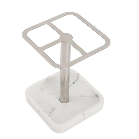 Rustproof Stainless Steel Electric Toothbrush Holder, 3 Slot Space-Saving Bathroom Organizer Countertop