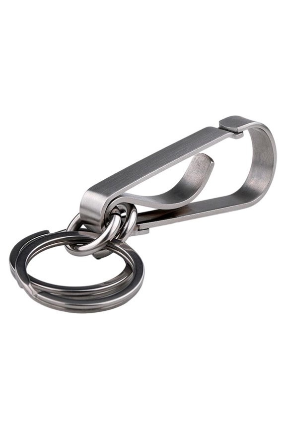 Rustproof Stainless Steel Key Holder Handmade Double Loop for Active Lifestyles