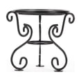 thumbnail image 1 of Rustproof Vintage Metal Plant Stand Elegant Indoor Outdoor Flower Pot Holder for Living Room Balcony Garden Patio Sturdy 3 Leg Design for Stability Perfect for Small Spaces,Black, 1 of 5