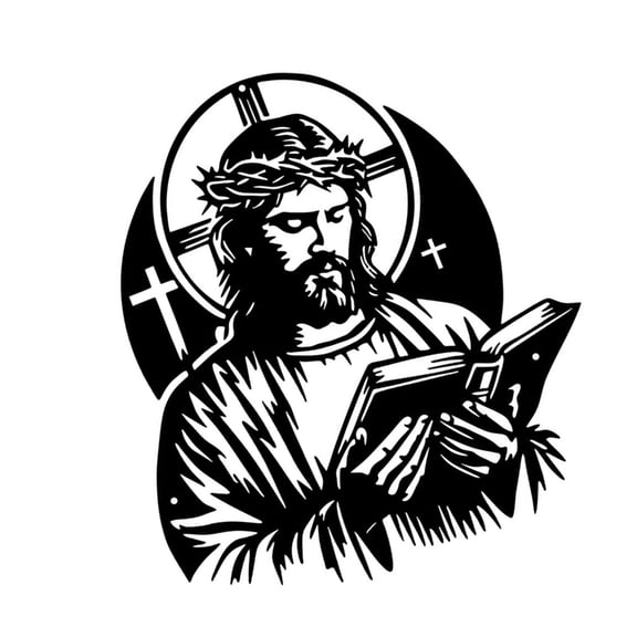 Rusts Metal Holy Wall Art Sculpture Spiritual Decors For Modern Interior Space Hanging Ornament