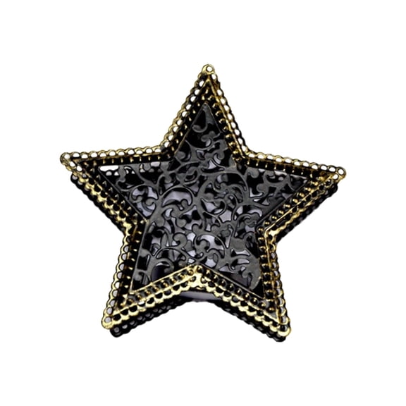 Rusts Resistant Five Point Star Candle Holders Hollowout Iron Candlestick Decors