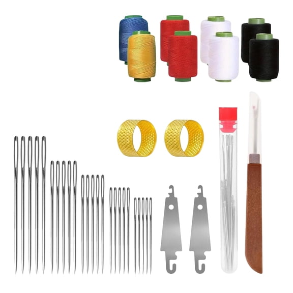 Rusts Resistant Sewing Needle Kits for Jeans Canvas and Various Craft Project Enhanced Performances Threading Tool