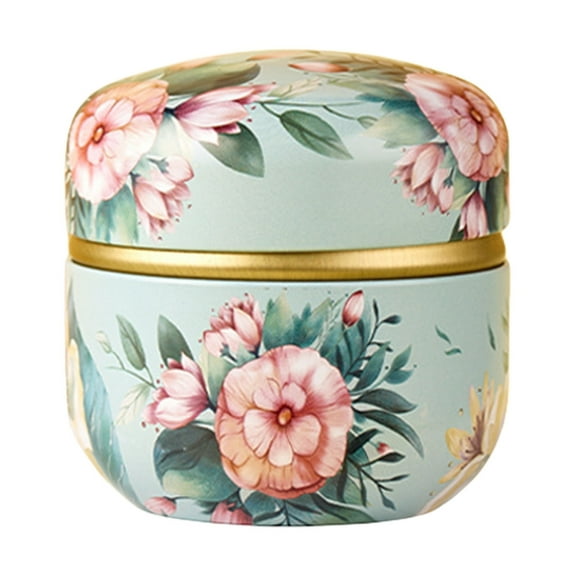 Rusts Resistant Tinplate Teas Canister Portable Metal Storage Box Sealed Jar For Teas Candy Snacks Coffee Small Tin