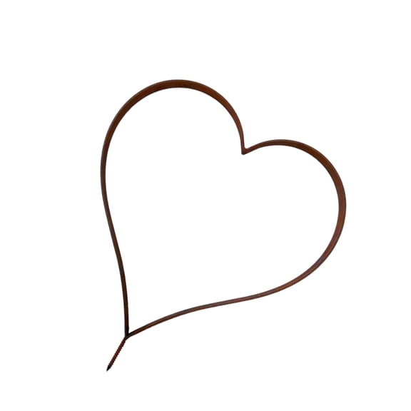 Rusty Garden Decorative Stake Metal Heart Shape Garden Decoration Plant Decorations for Indoor Outdoor Backyard Landscape